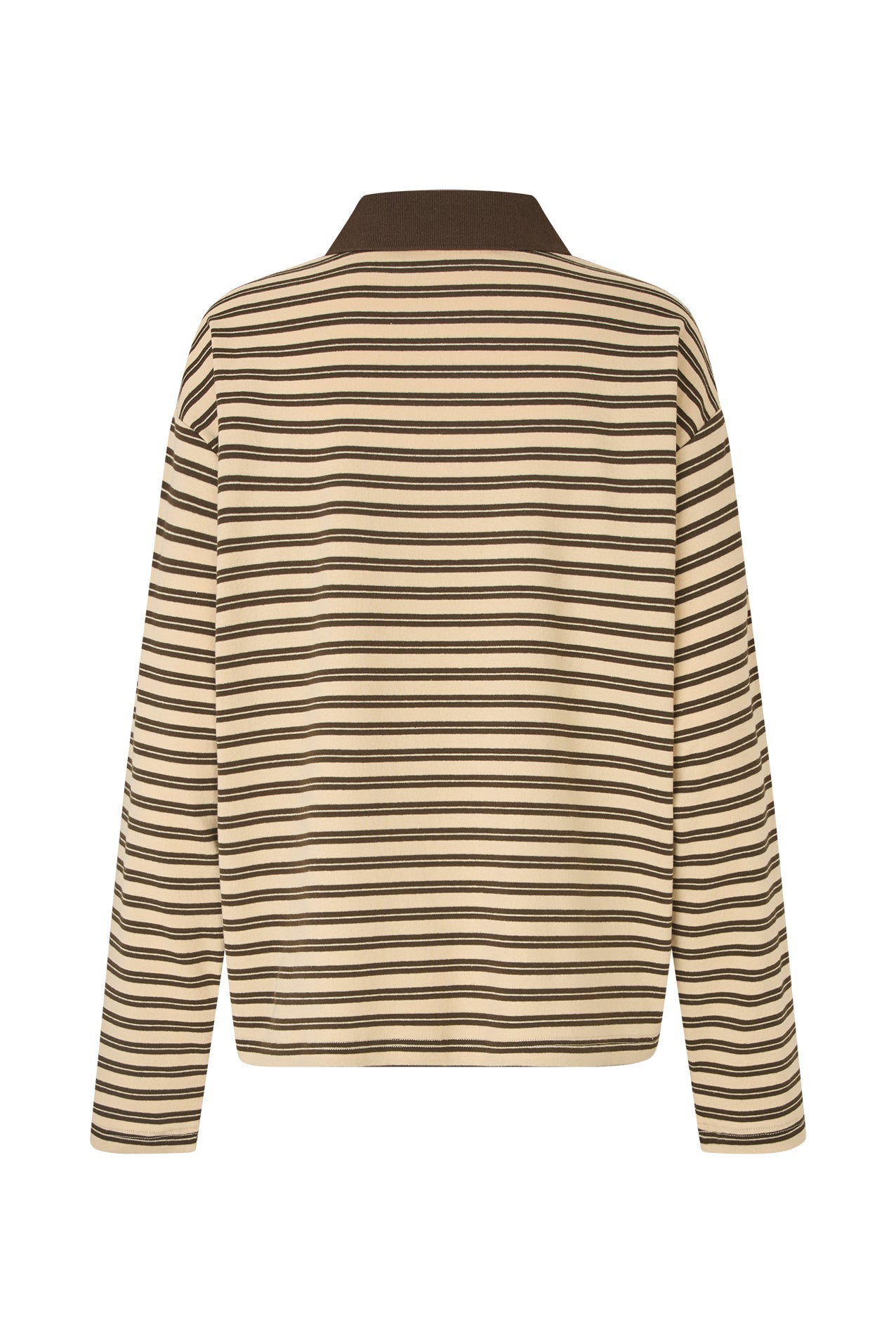 Tshirt Mobyll Polo Ls Dark-Mokka