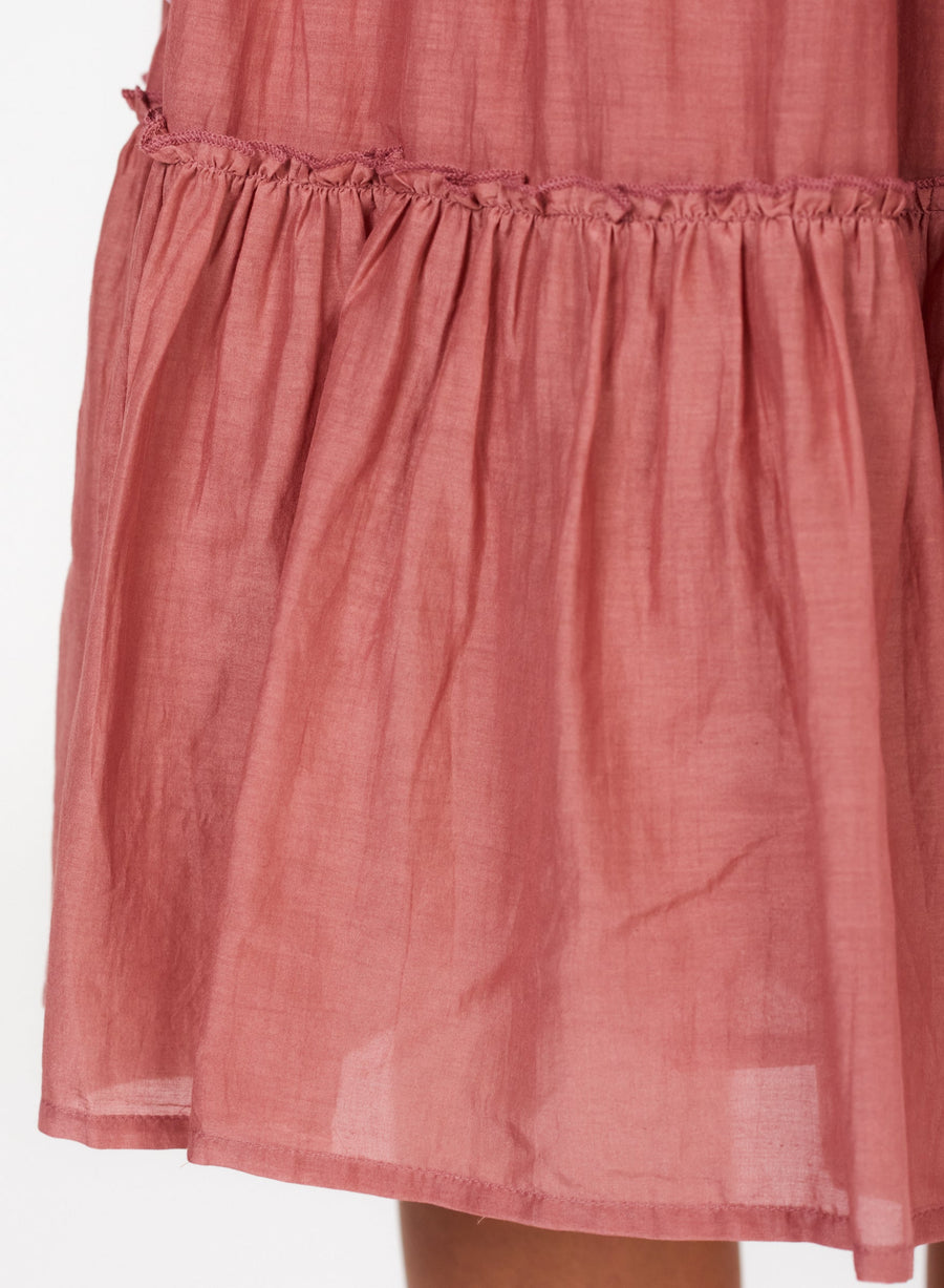 Skirt Della Midi Dusty-Pink