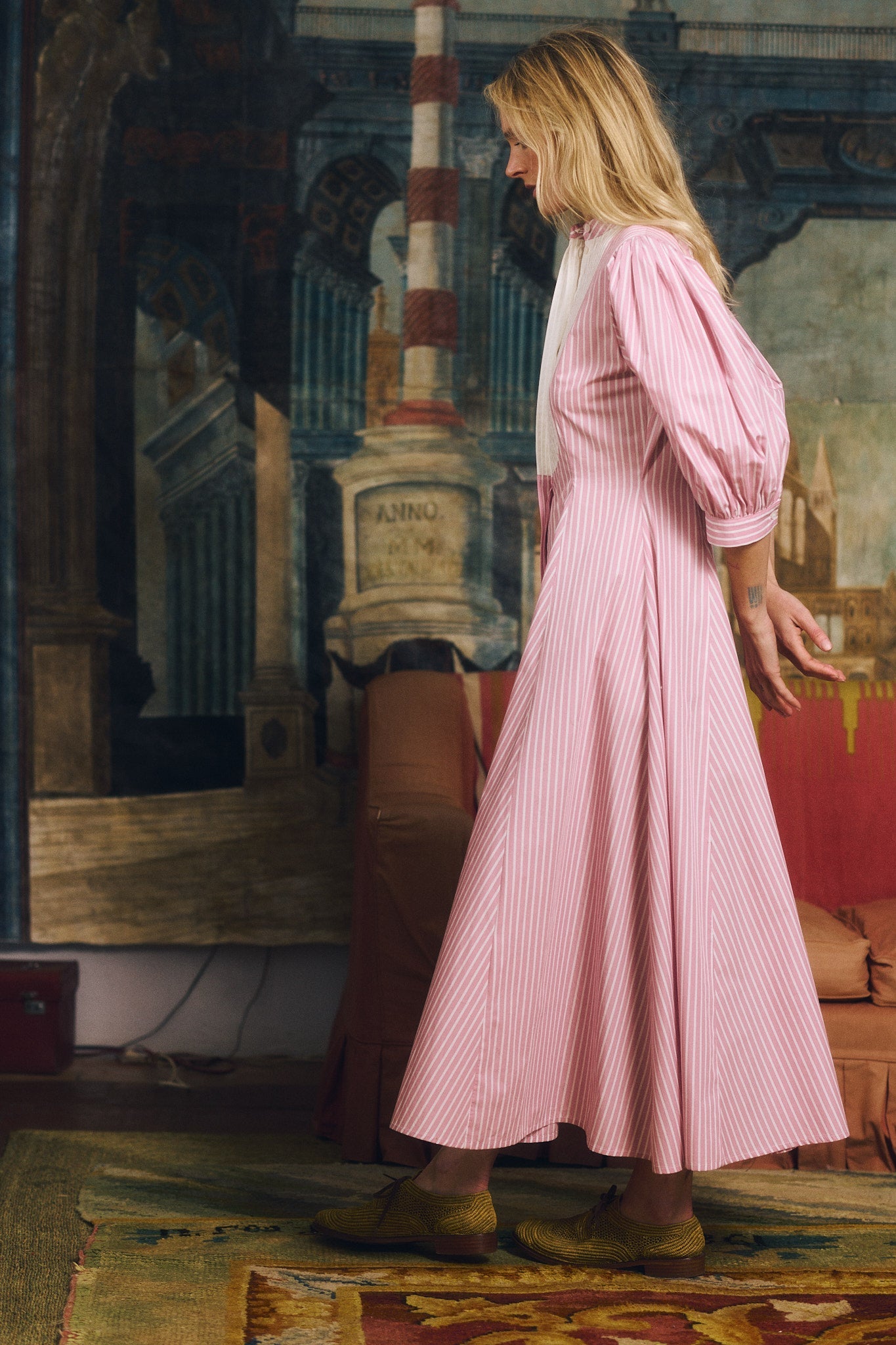 Dress Dimitra Dress Pink-Stripes