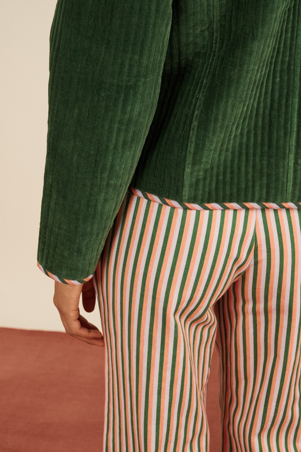 Coat Jardin Jacket Green-Velvet