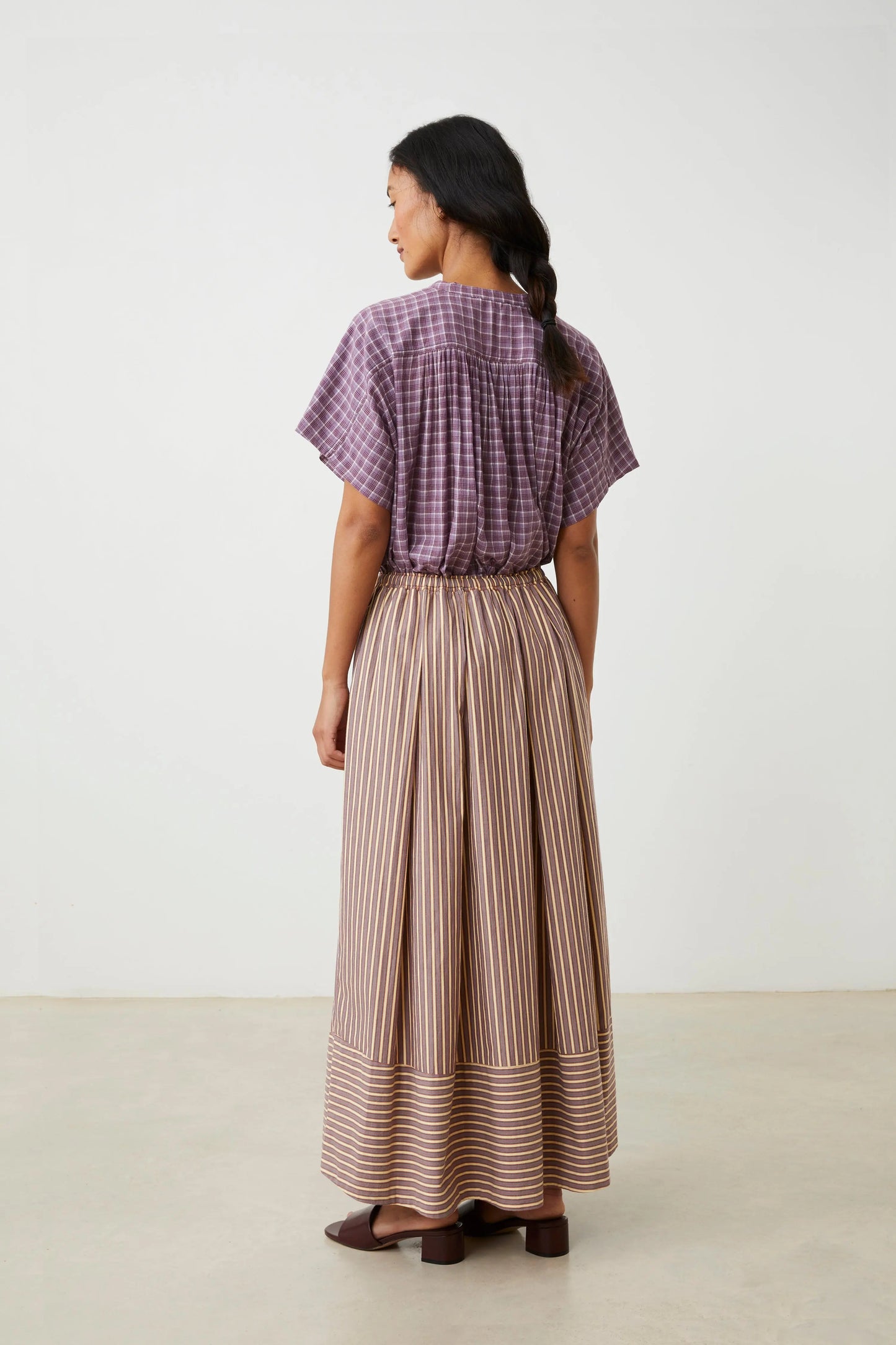 Skirt Paule 836 Pop-Stripes-Garnet
