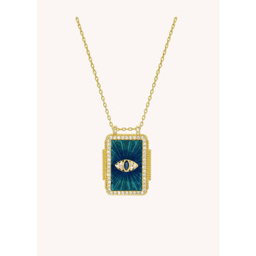 Necklace Blue Eye Bohe Co-233g Gold