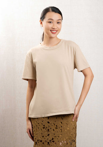 Tshirt Co100 Beige