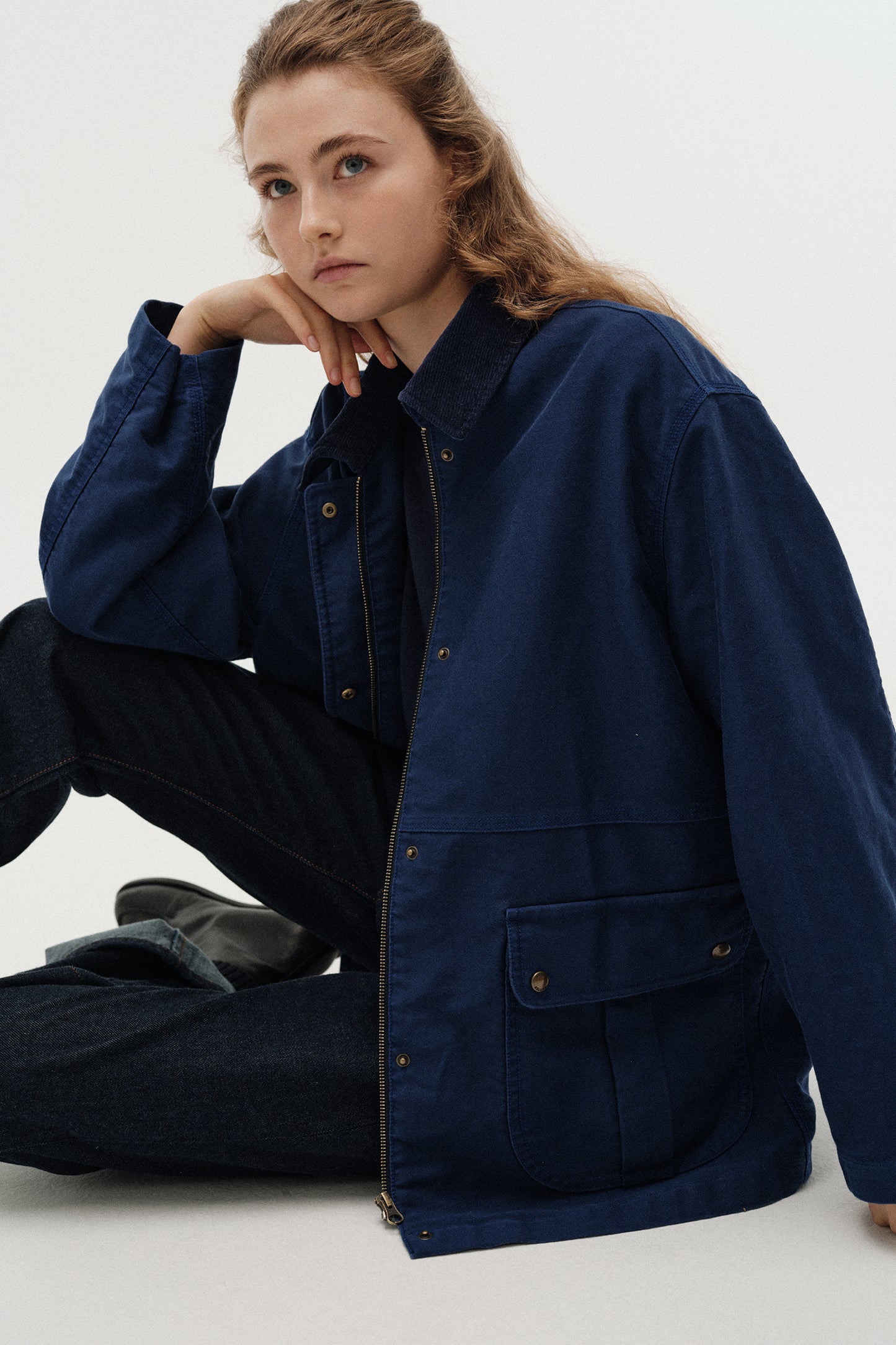 Coat Mole Skin Hunt J Blue