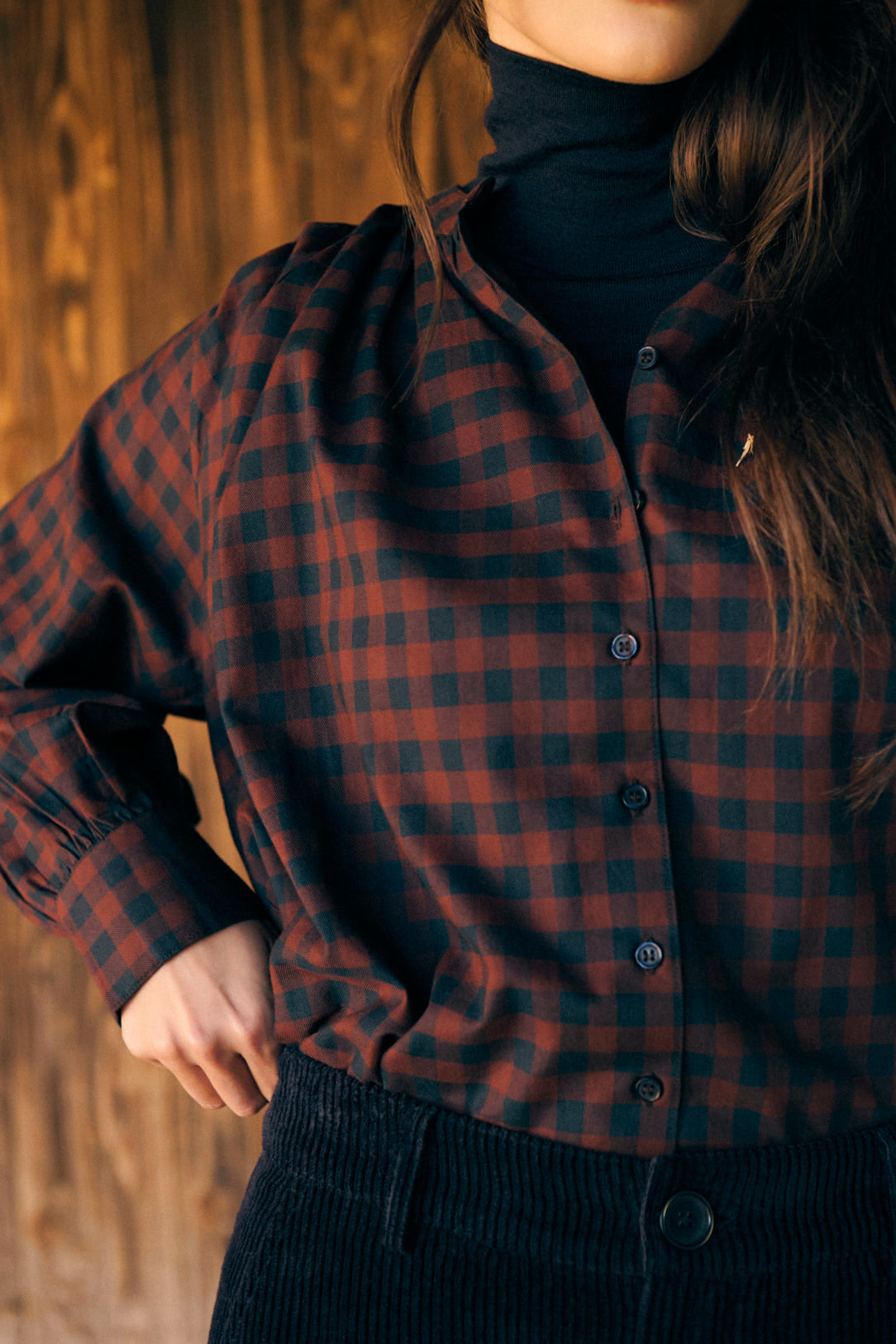 Shirt 225tea Carreaux Noisette