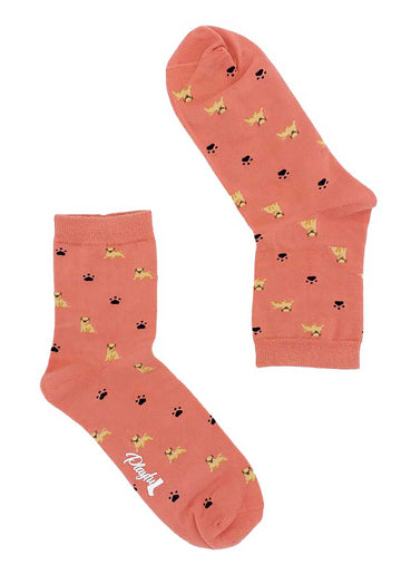 Socks Pug Pink