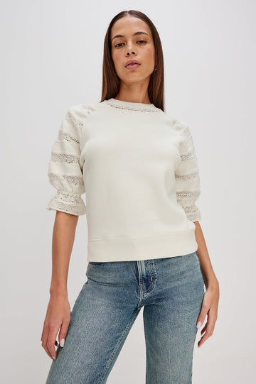 Sweatshirt 535b-363d Aggy 003 Ivory