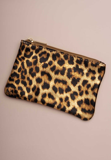 Pouch Lcl43 Pochette Zip S Leopard-Clair