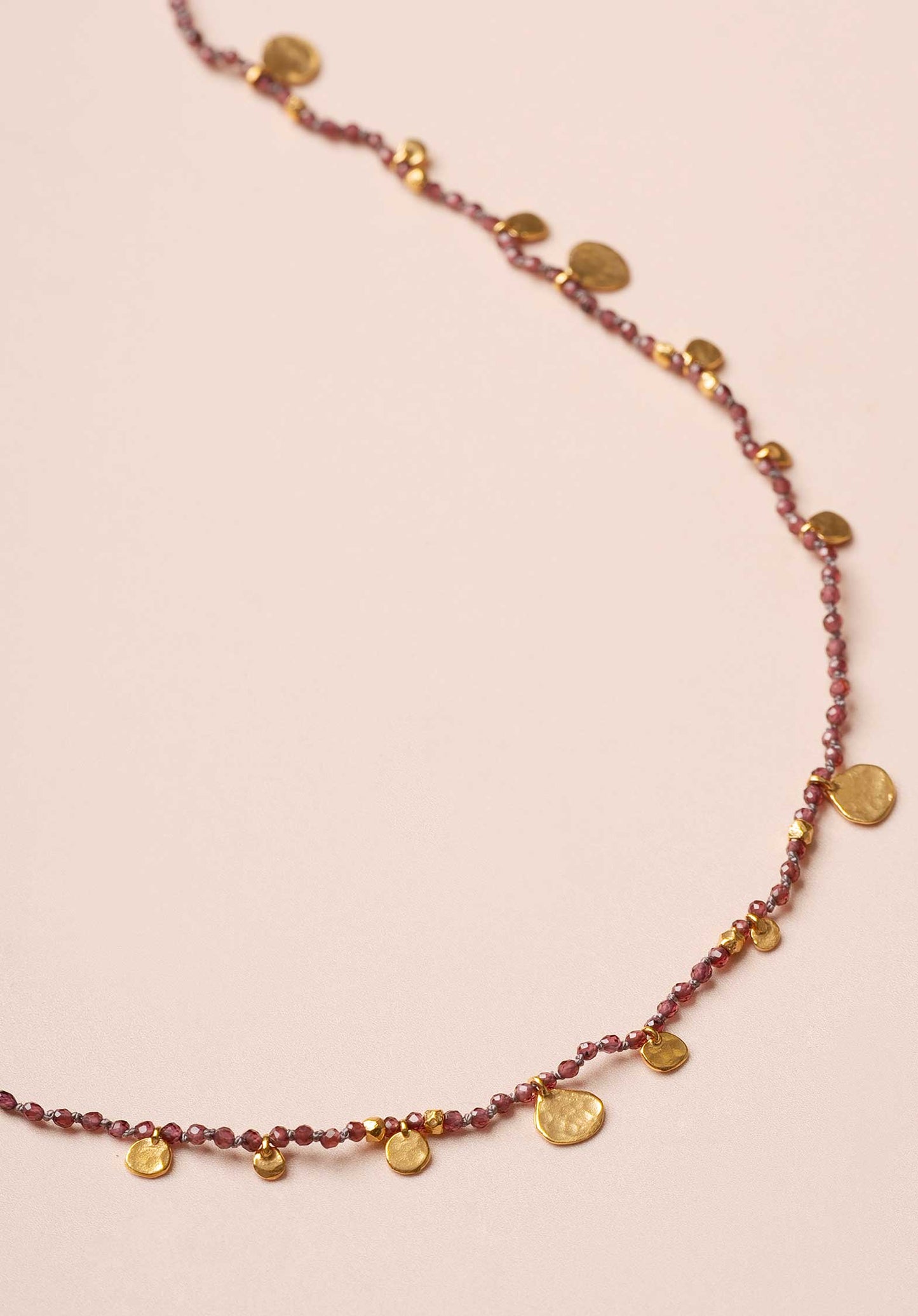 Necklace Smarties Short Garnet