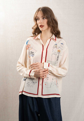 55 Shirt Almaria Creme