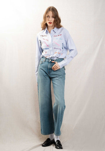 Jeans Hew03323 Korea Short Lagoon-Wash