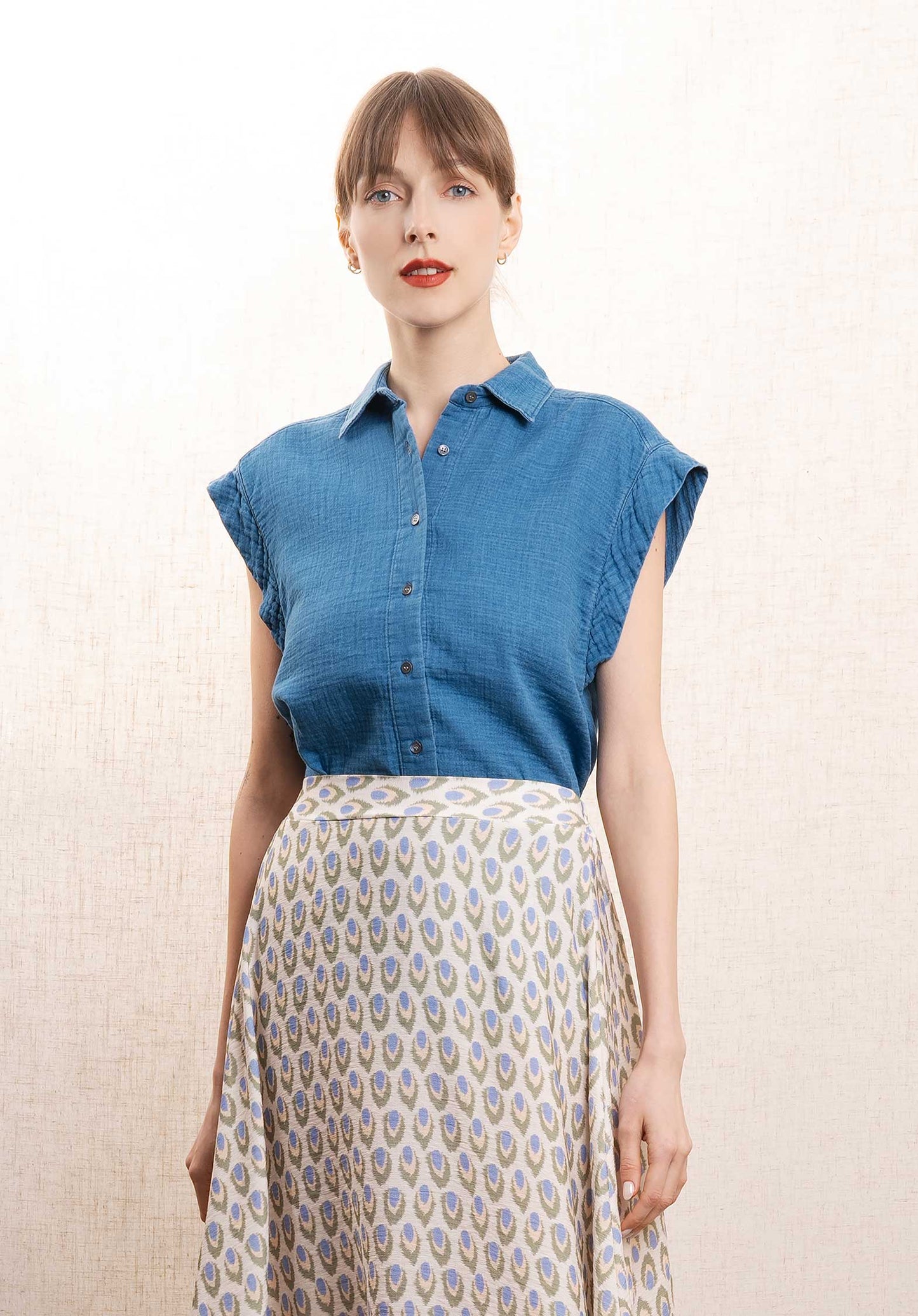 Denim Shirt Cara Bbcb616 02-Medium-Bleach