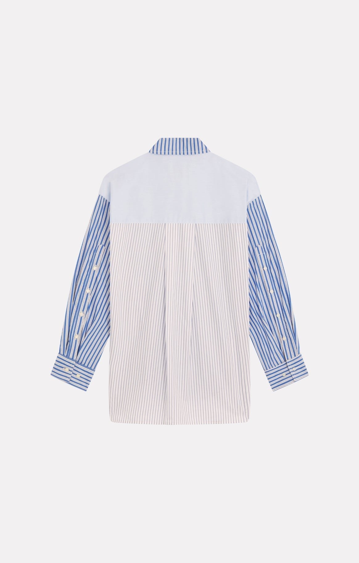 Roseanna Women's Blondie Belair Button-Down Shirt 100% Organic Cotton Poplin - Belair Bleu