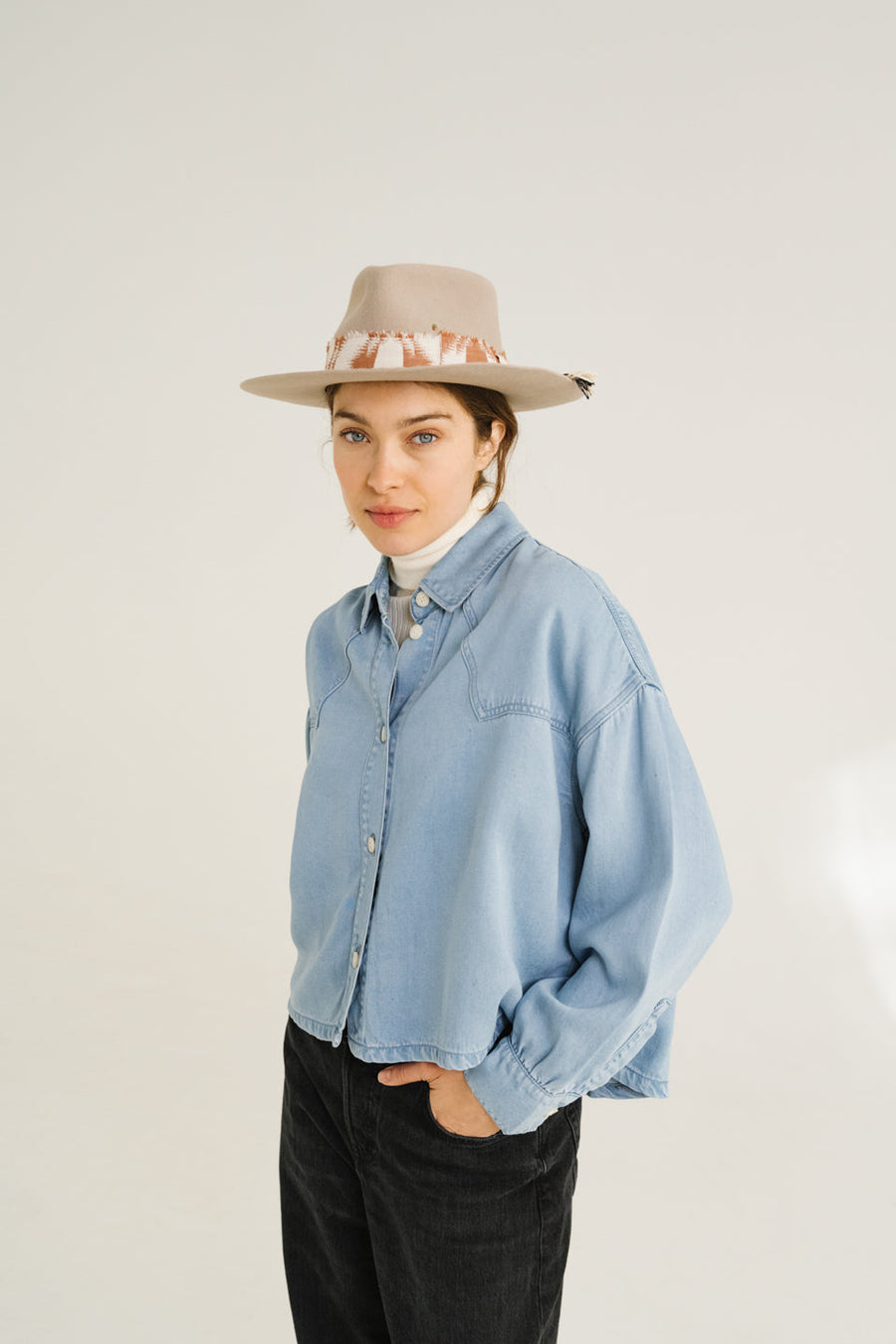 Shirt Emi Bleach Bleu-Indigo