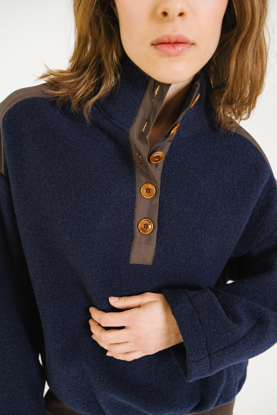 Sweatshirt Jaya Navy Bleu