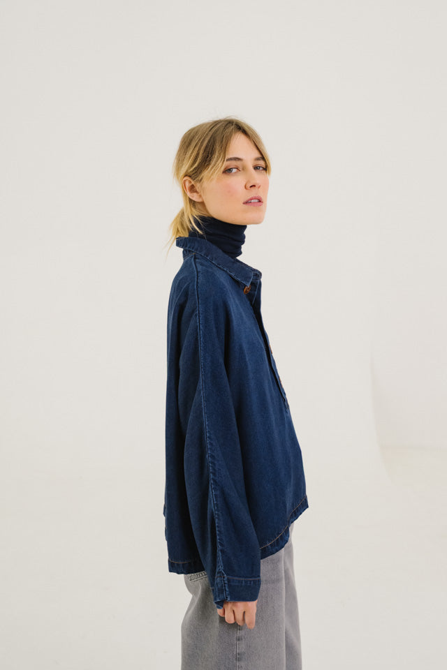 Sweatshirt Joanie N Joanie Nuit Bleu-Indigo