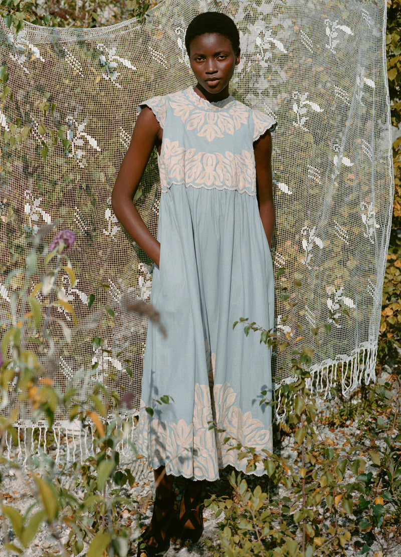 Dress Rs26-055 Blue – RUE MADAME