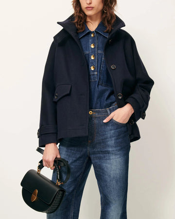 Coat Lee Wooly Navy