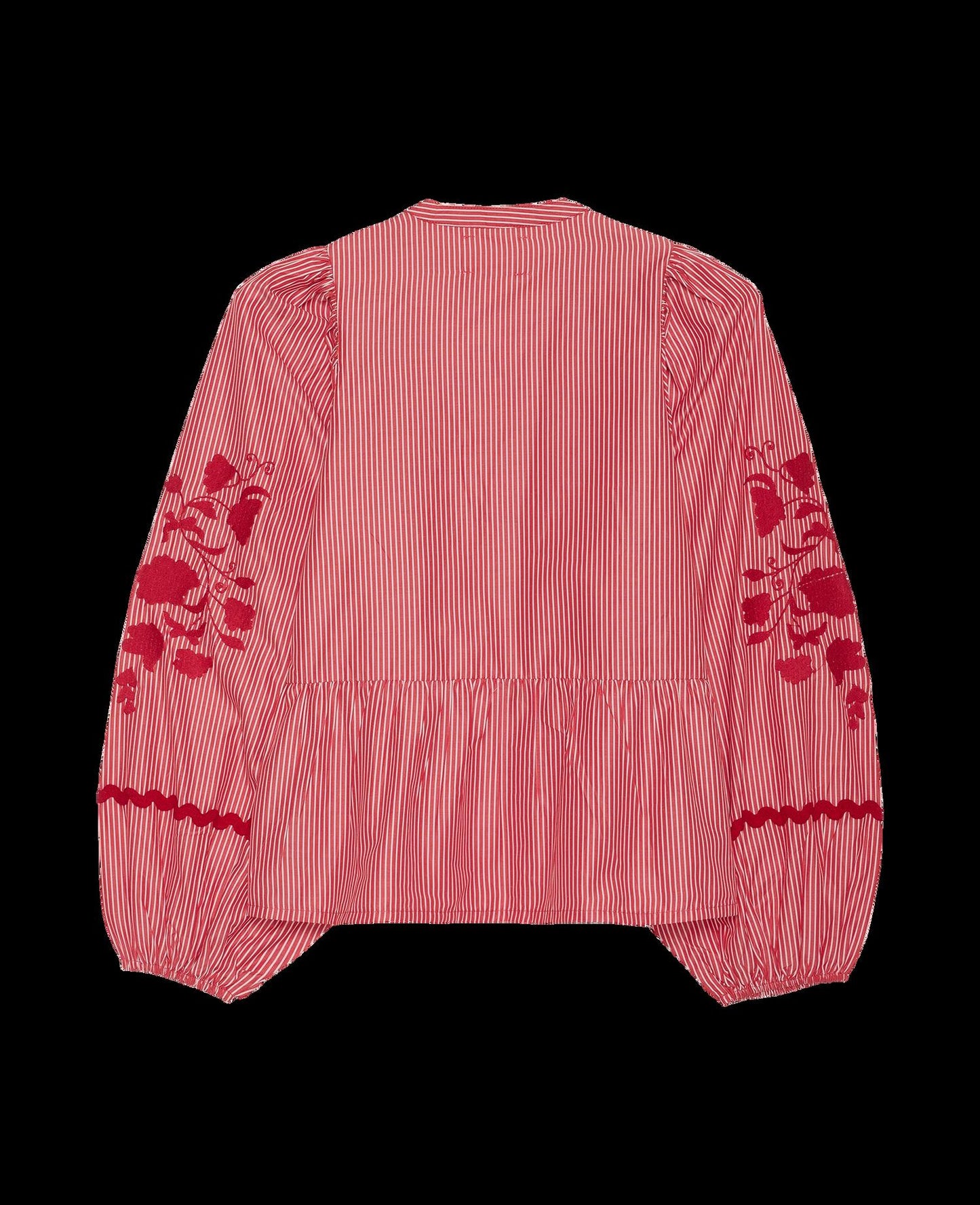 Blouse Juliane Top Red-Stripes