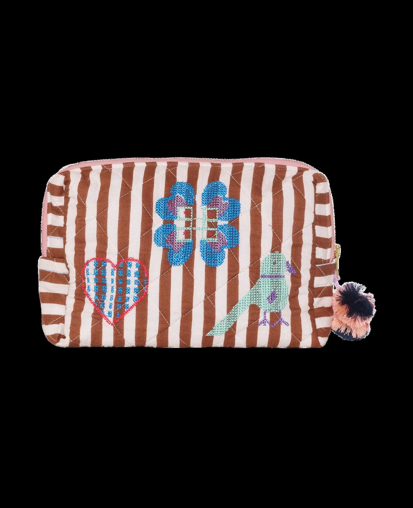 Pouch Rosea Bag Brown-Stripes