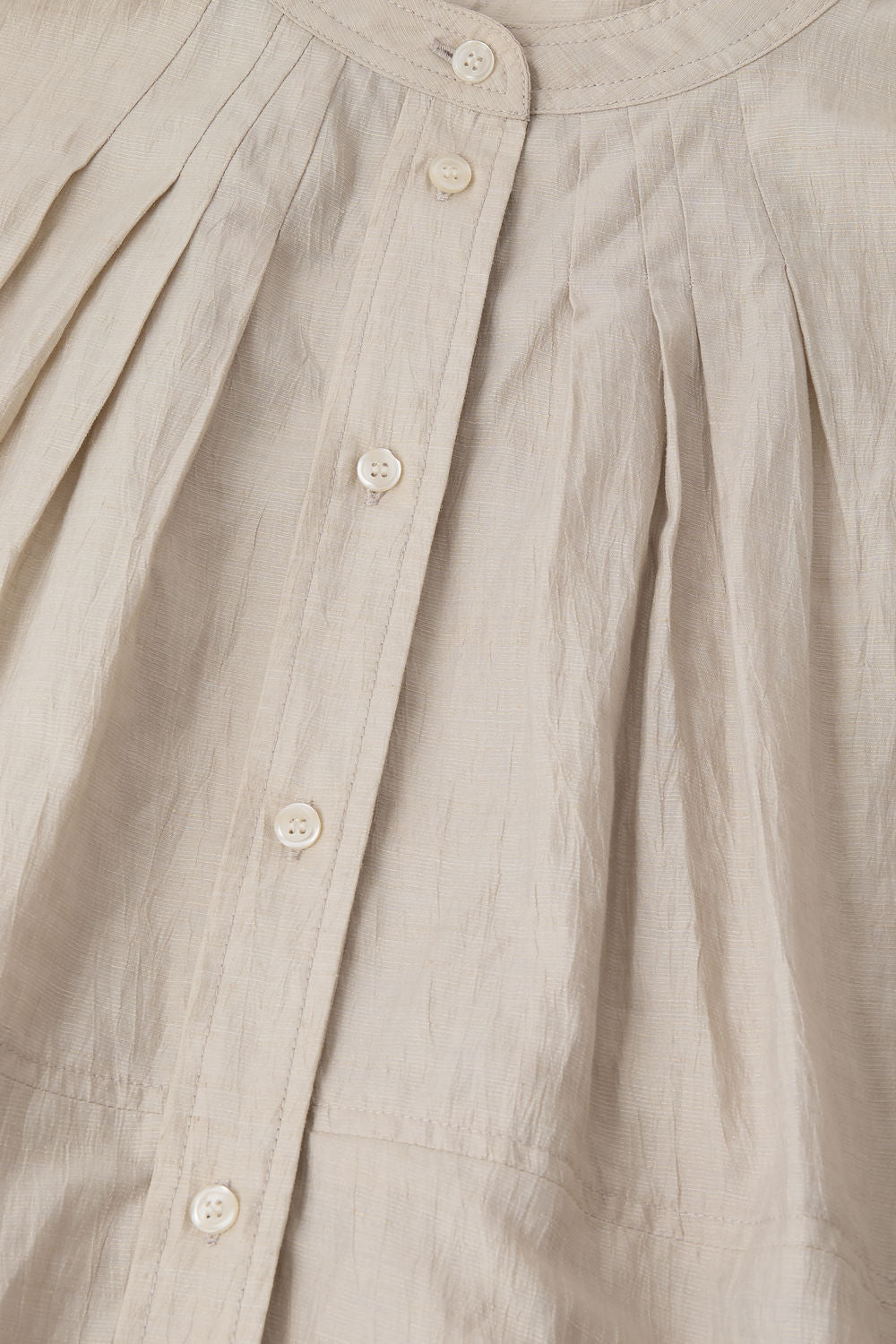 Women's Button-Down Blouse 100 Percent Cotton Poplin - Mastic