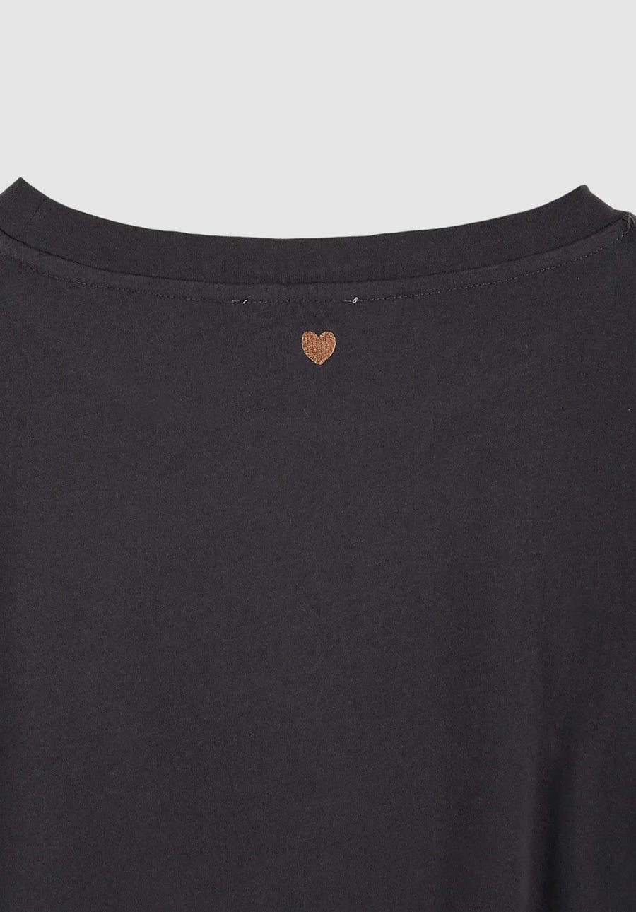 Tee Shirt Imprime Ida-bandy Charbon