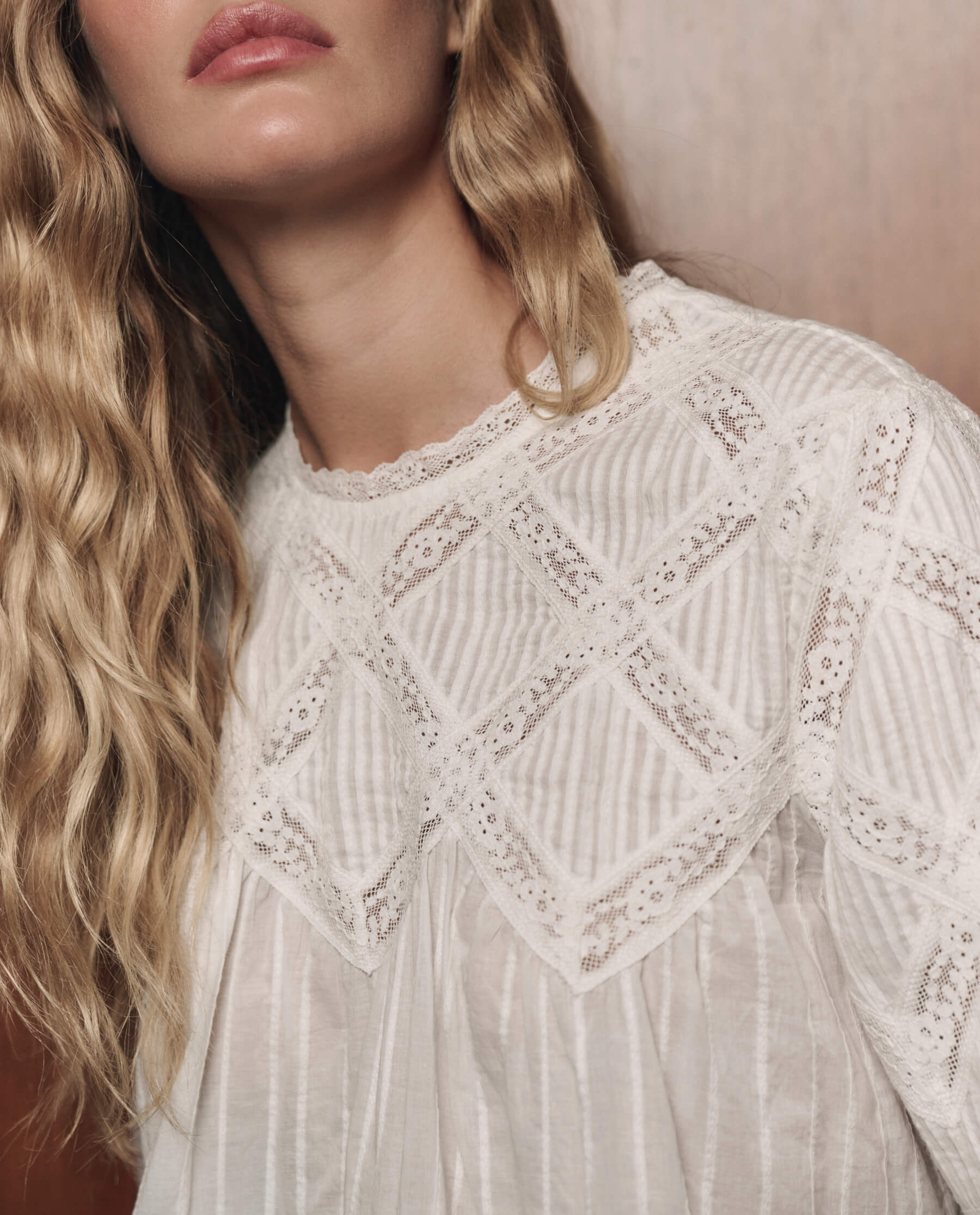 THE GREAT Lattice Lace Victorian Top | Tops & Shirts – RUE MADAME