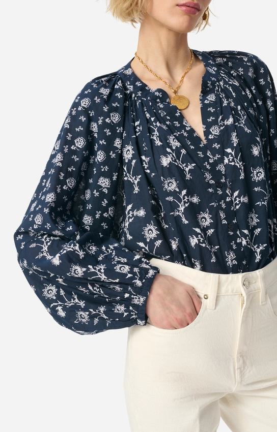 Women's Blouse 100% Cotton Poplin Lightweight - Noir