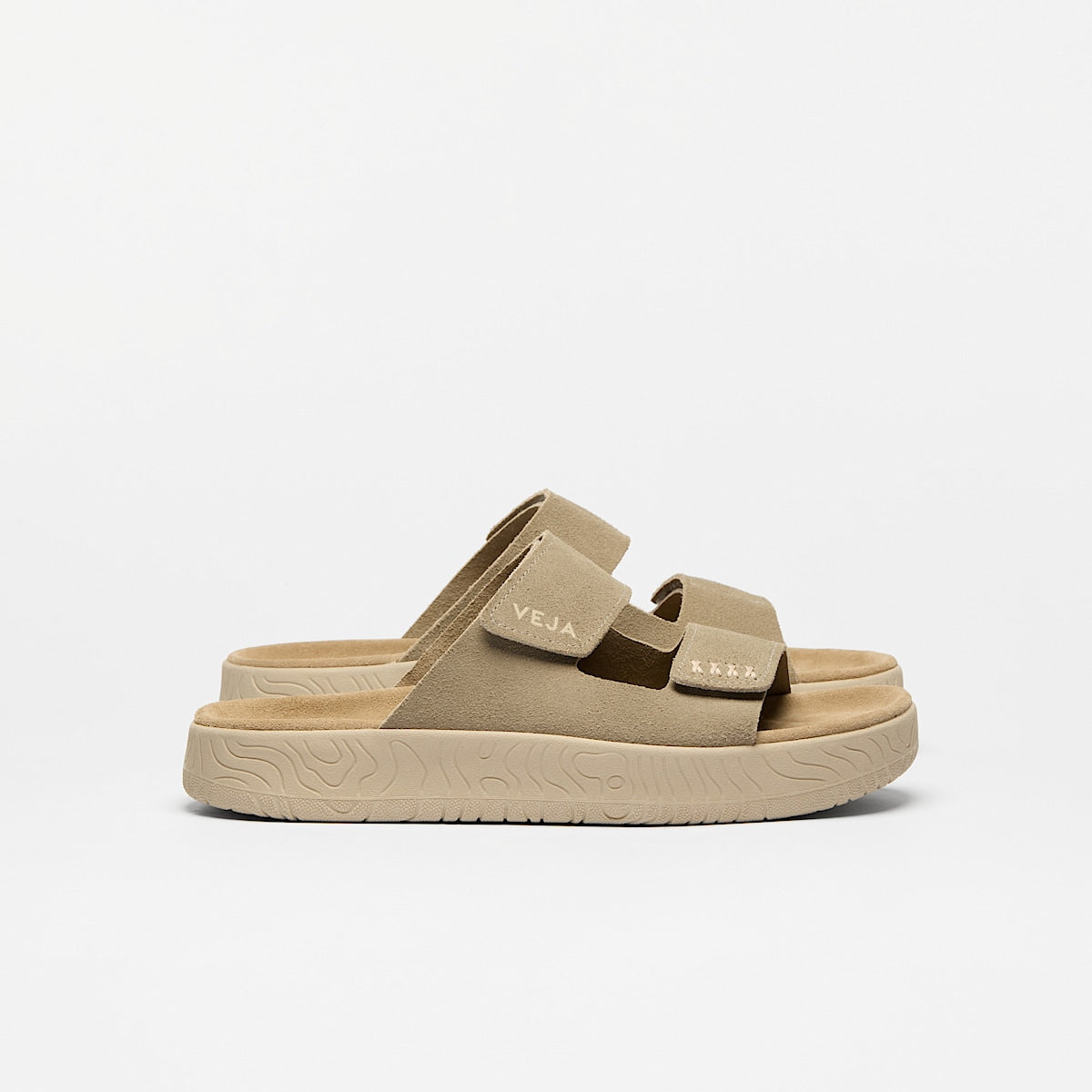 VEJA Etna Suede Sandal Taupe Almond | Eco-Friendly Sandals – RUE