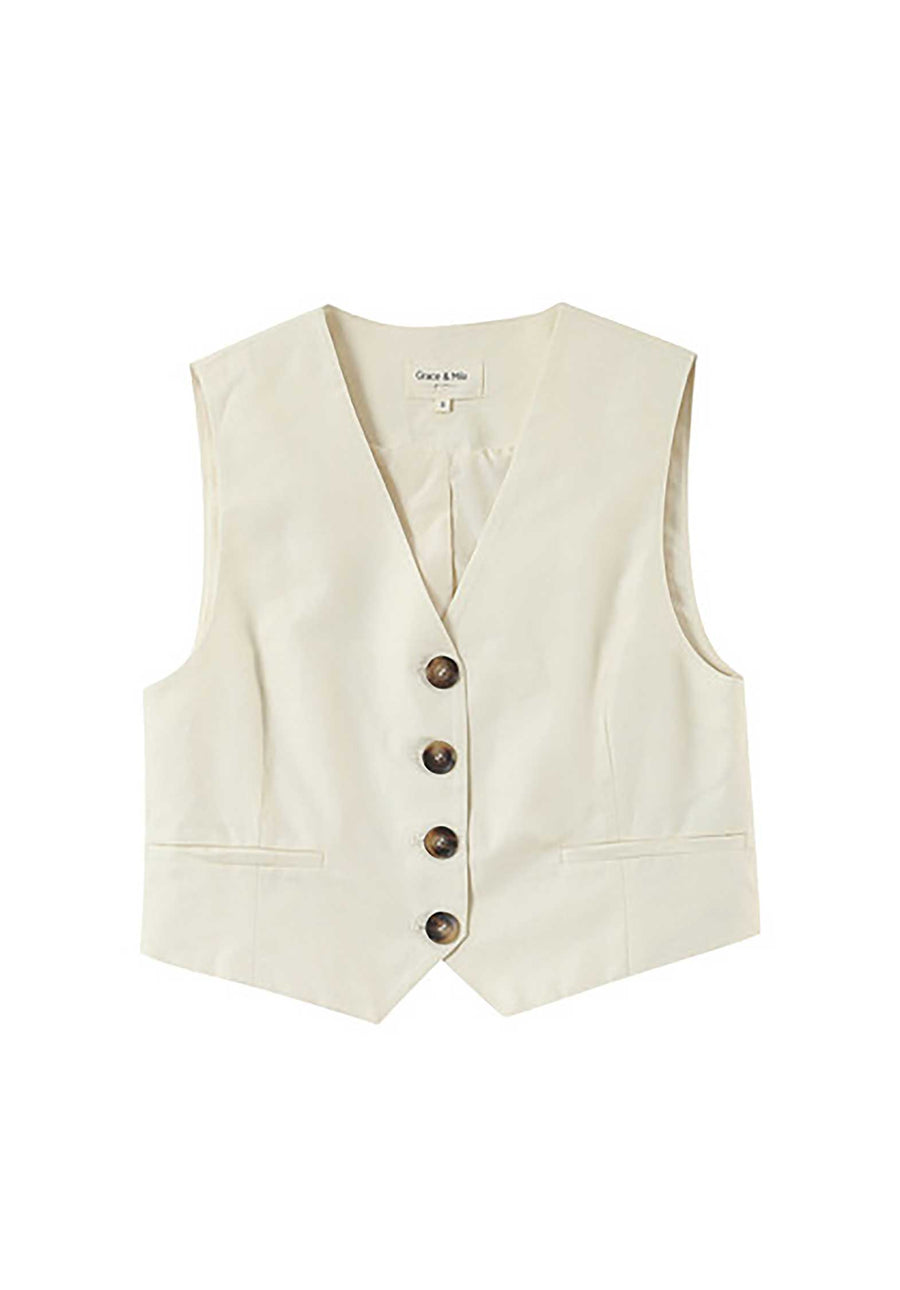 Gilet Penn Ecru