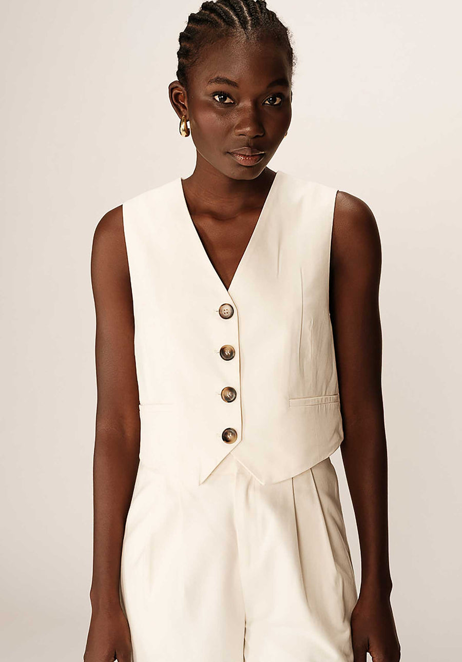 Gilet Penn Ecru