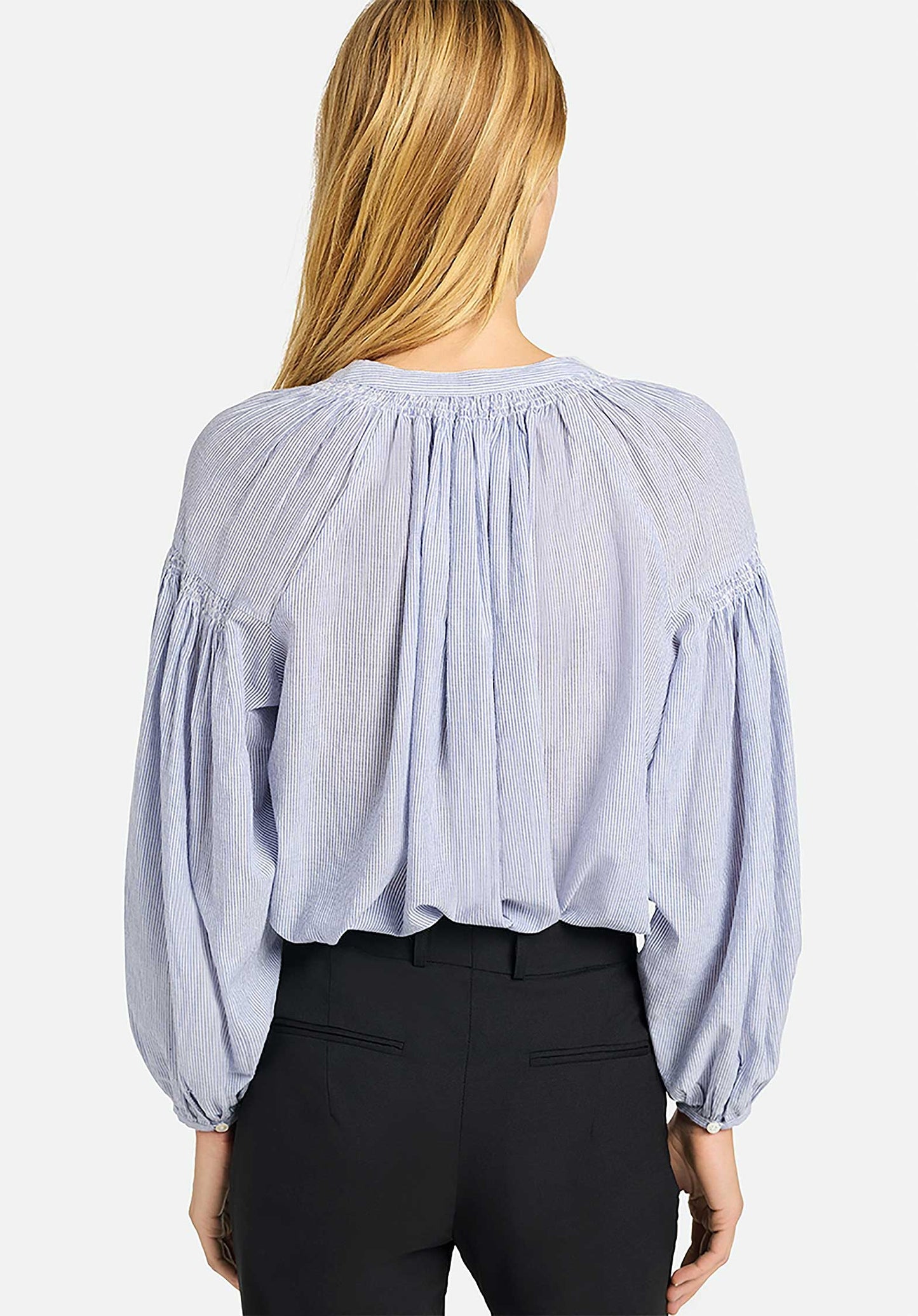 Blouse 1eva94-v09117 Blanc-Bleu