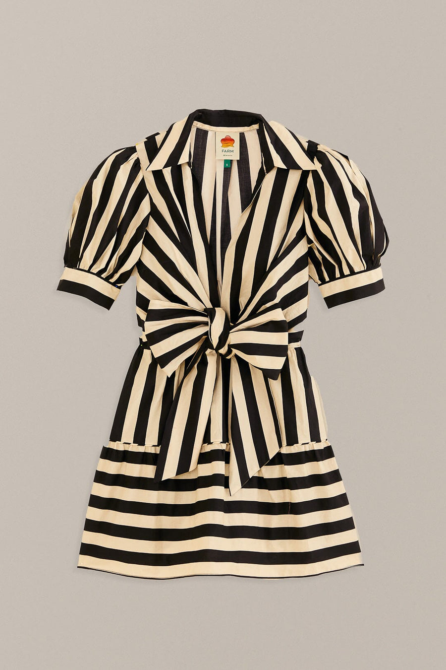 Mixed  Dress S 319575 Stripes-Black