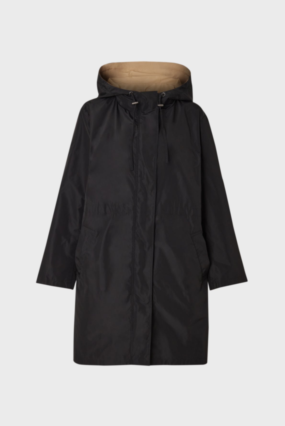 Reversible waterproof Trench Coat Safira Dye01y016 Black