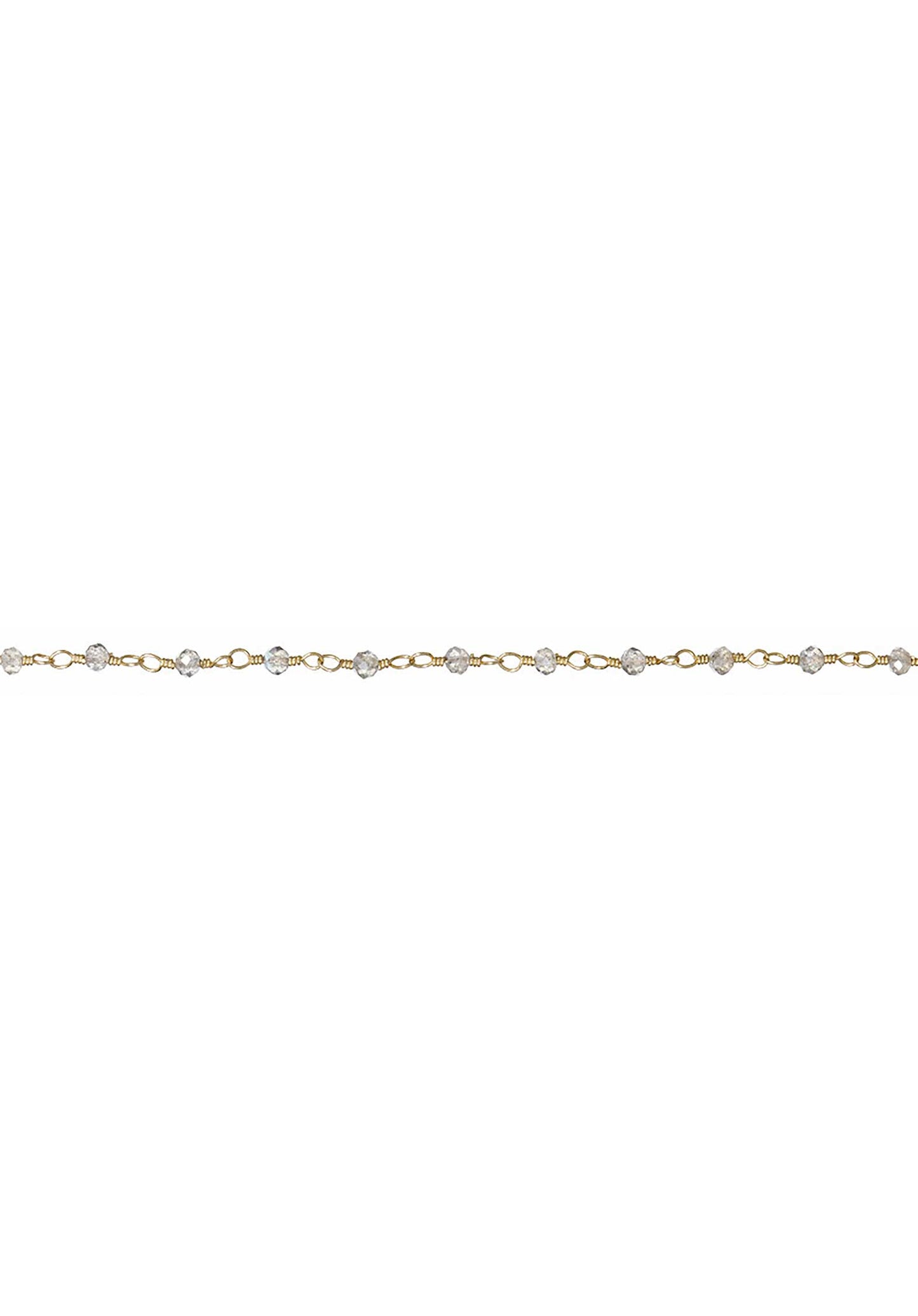 18K Gold Plated Chain Bracelet Labradorite - RUE MADAME | BOUTIQUE PARISIENNE