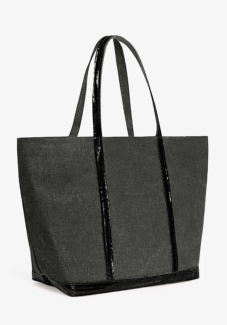 Tote Bag Linen Cabas L Ve31-v40409 Elephant