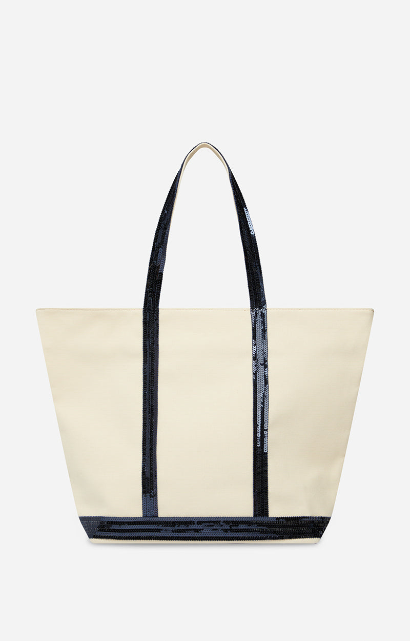 Tote Bag Ve01-v40409 Off-White-Navy