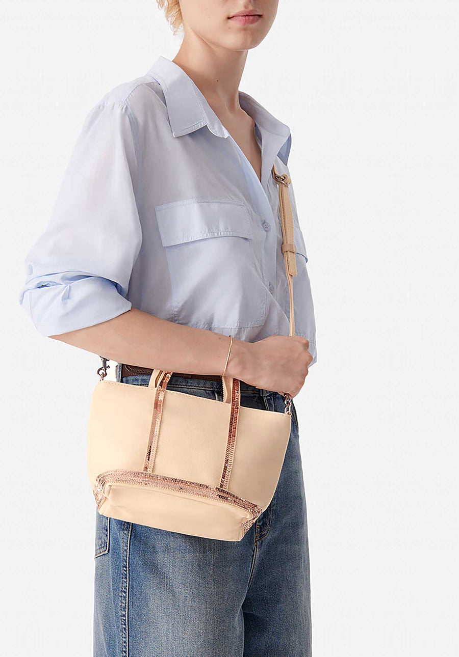 Mini Bag Canvas Cabas Xs Ve01-v40410 Cream