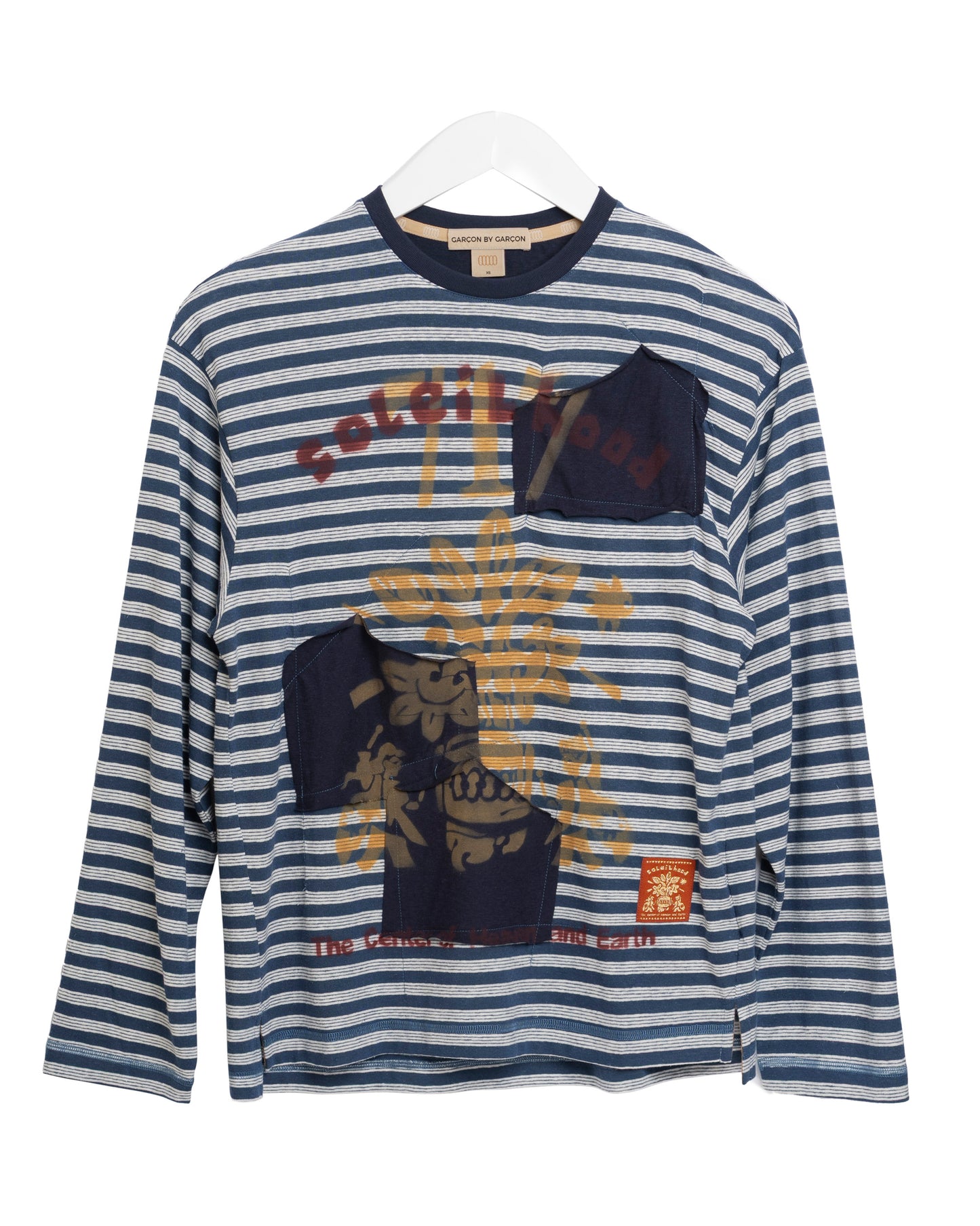 Garcon by Garcon | Striped Hemp-Blend Tee - Navy-Grey-Stripes