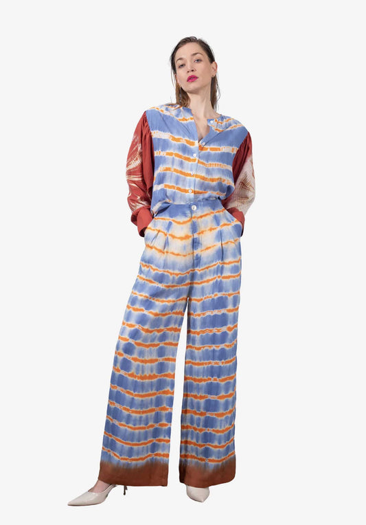 Blouse Rahi Blouse Blue-Orange