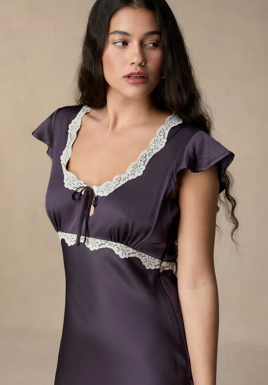 Dress Ramia Aubergine