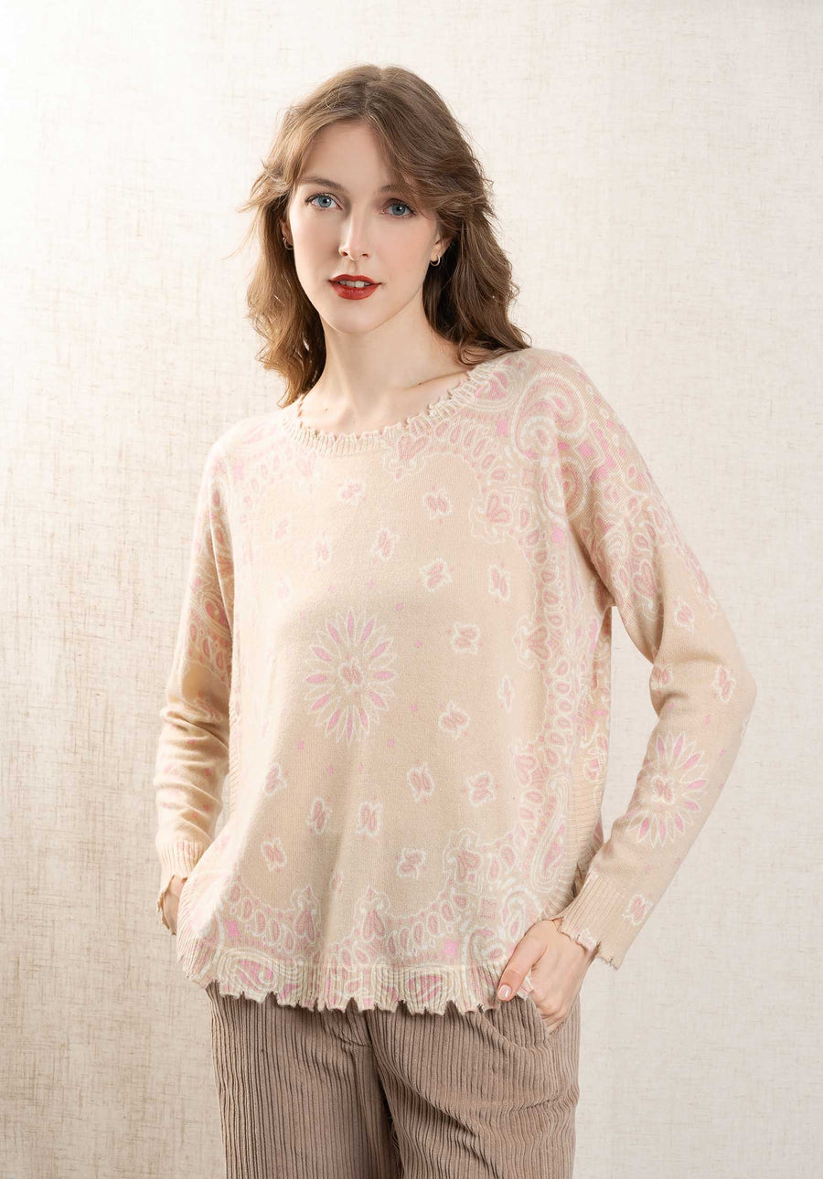 Pullover F2913 Mela Bico Organic-Rose