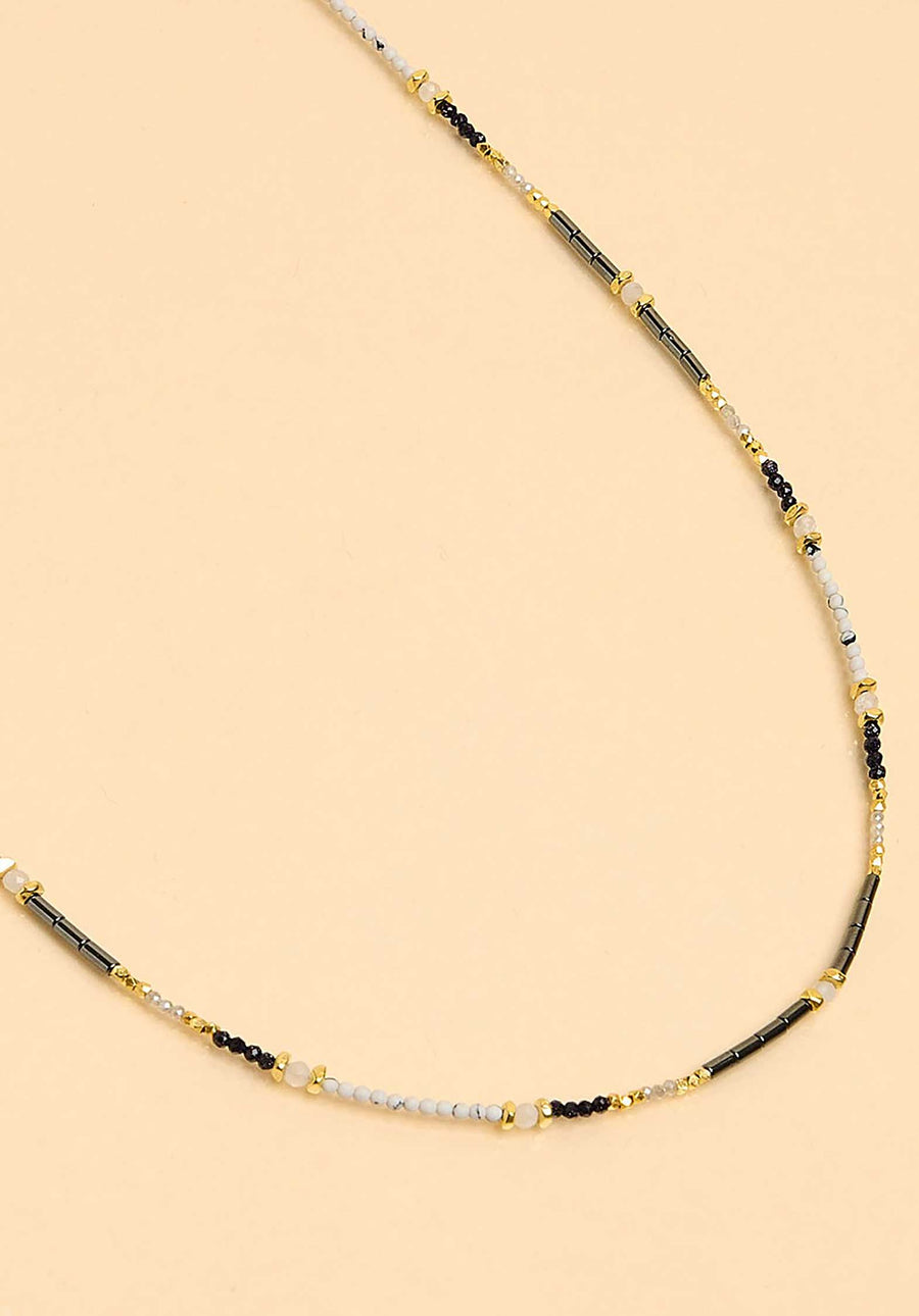 Necklace Caen5 Noir