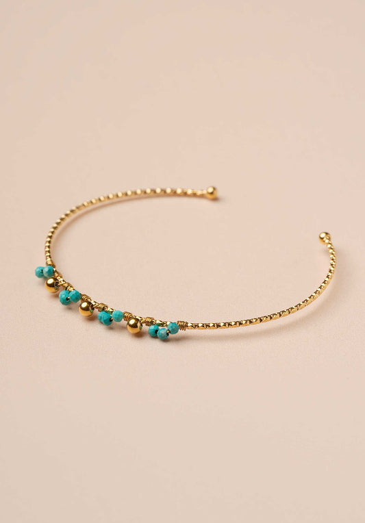 Les Cleias | Floryne Bangle - Light-Blue