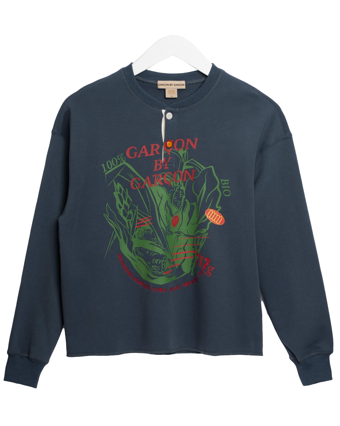 Garcon by Garcon | Henley Sweatshirt - Navy