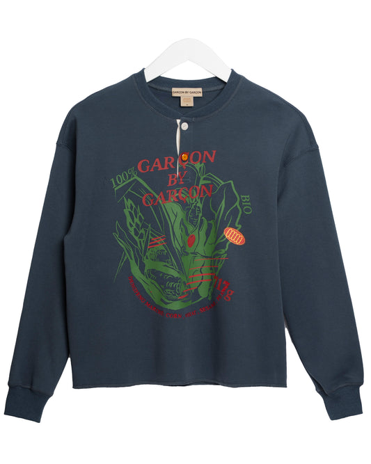 Garcon by Garcon | Henley Sweatshirt - Navy