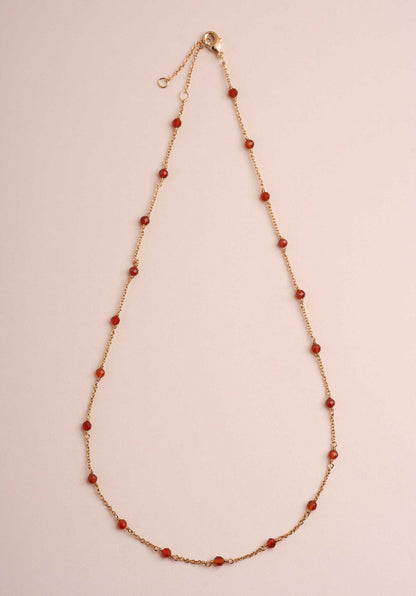 Necklace Dilara Stone Nec Red-Agathe