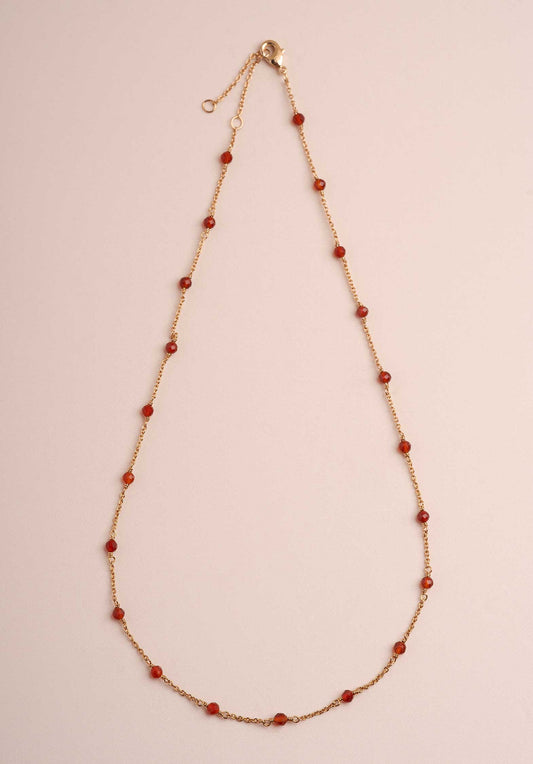 Necklace Dilara Stone Nec Red-Agathe