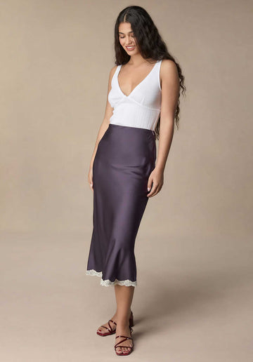 Skirt Salia Aubergine