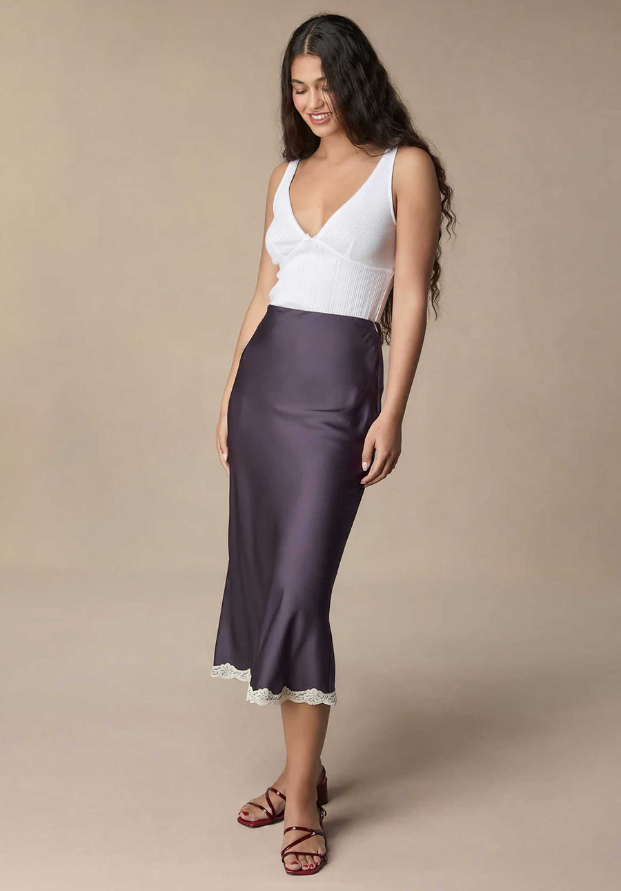 Skirt Salia Aubergine